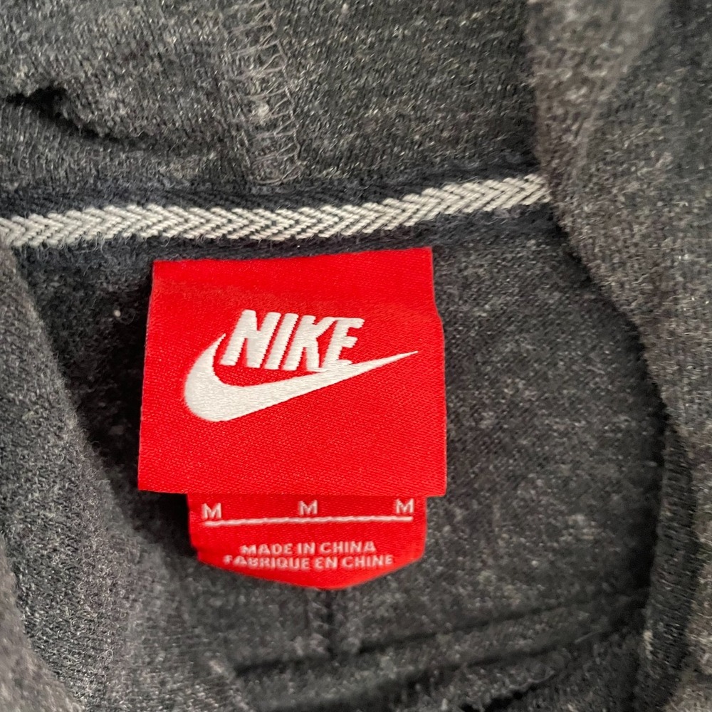 Nike  Gym Vintage Hoodie Women M Gray Sportswear Athletic Lounge Pullover - Picture 3 of 10